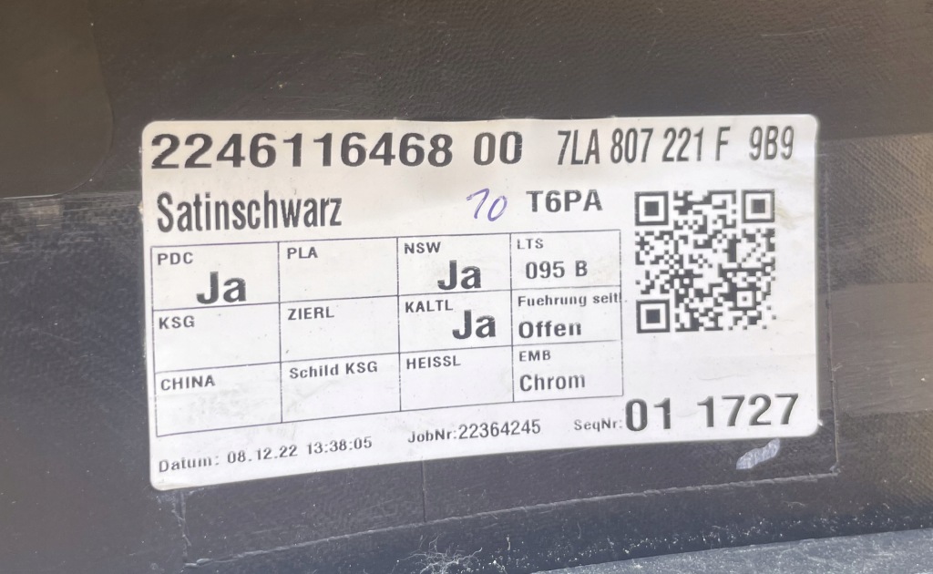 фото №13, Бампер vw transporter t6.1 kompletny jak новий оригінал