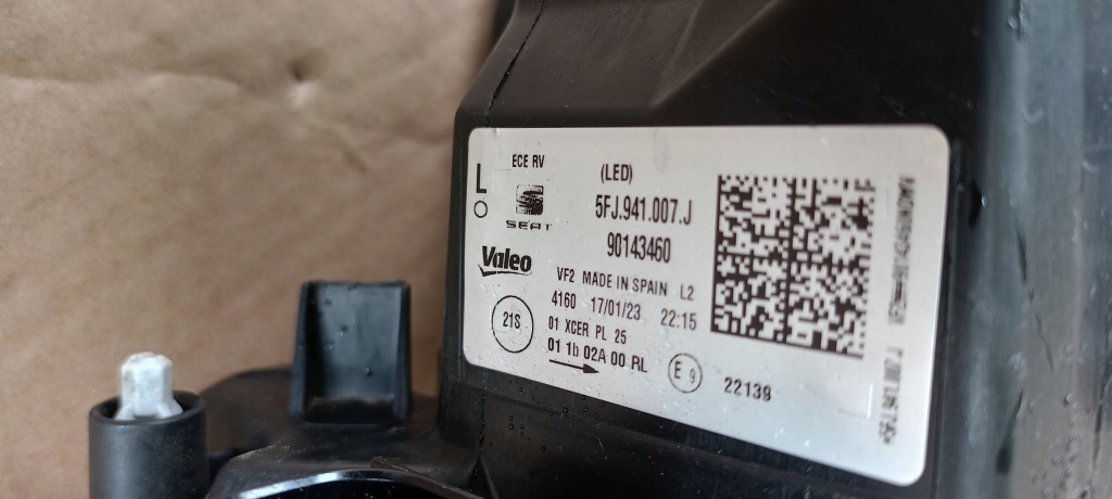 фото №10, Лампа перед передня ліва seat terraco leon iv 4 19- 5fj 5fj941007j oryg