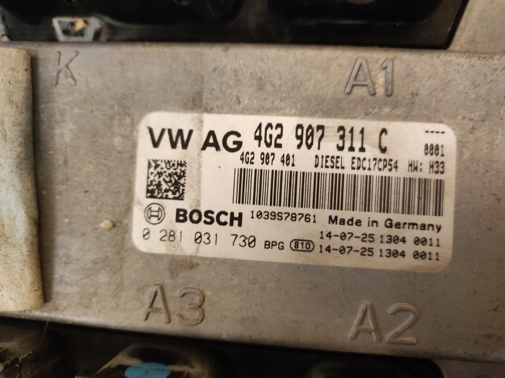 фото №4, Бортовой компьютер audi a6 c7 4g lift