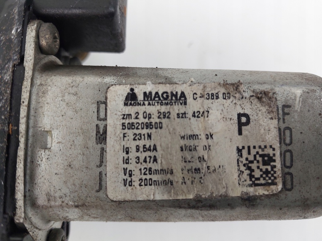 фото №6, Подъемник механизм стекло правый перед 505209500 alfa romeo mito