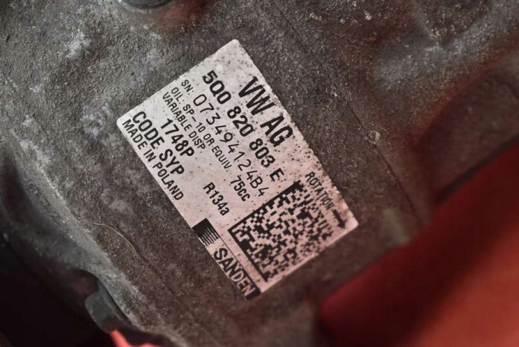 фото №5, Компресор насос кондиціонера 5q0820803e skoda rapid 1.6 tdi 90 km 12-17