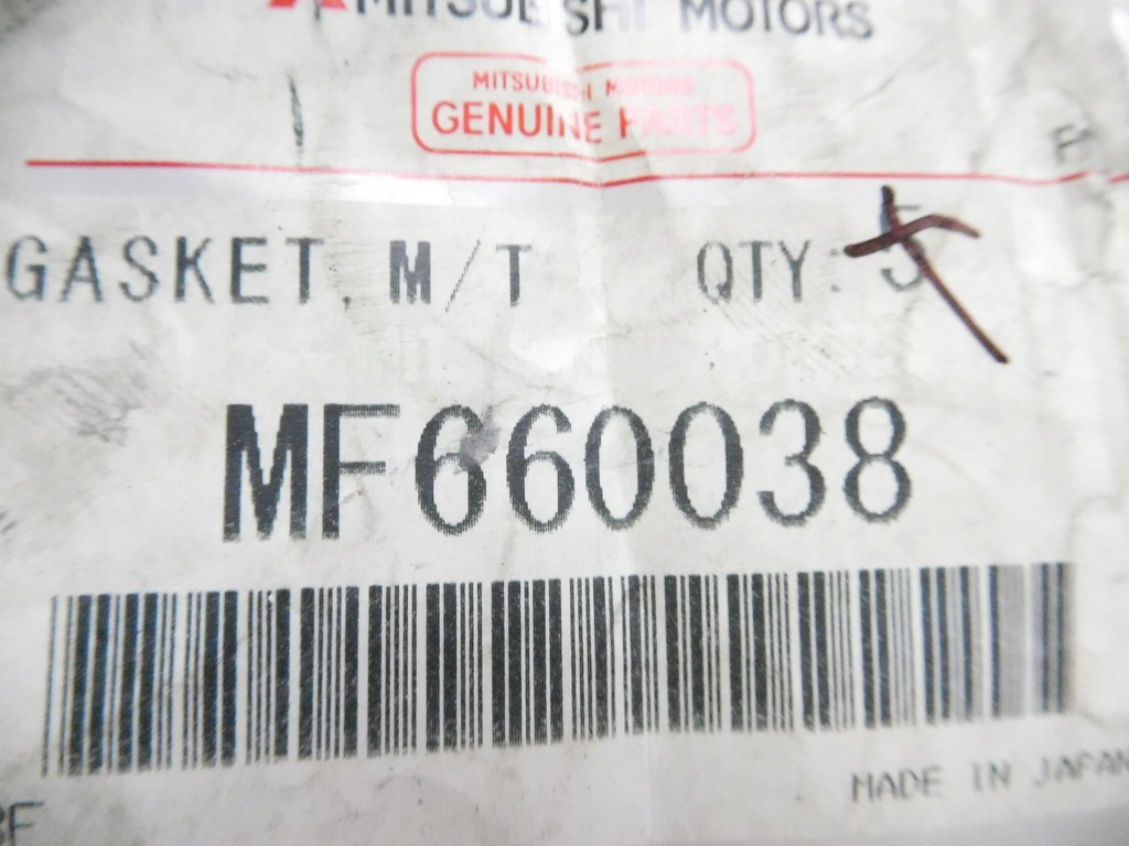 фото №6, Прокладка уплотнительное кольцо mitsubishi pajero оригинальный номер mf660038