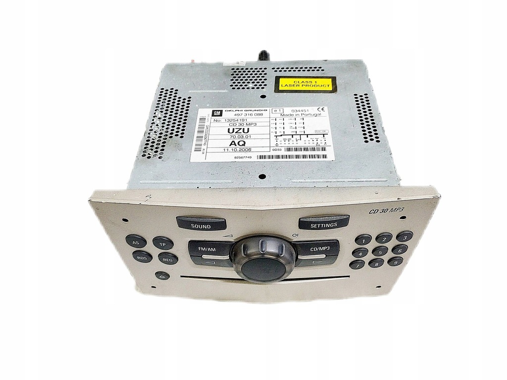 фото №1, Opel corsa d радіо cd 13254191 europa