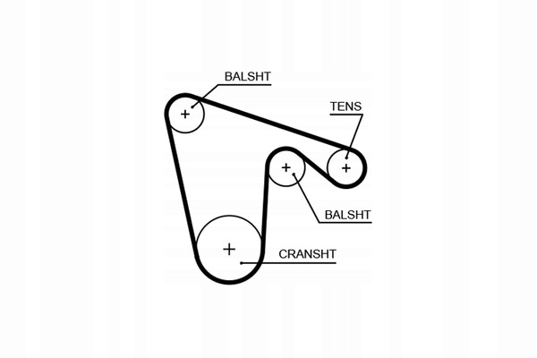 фото №14, Набор ремень распределительного вала alfa romeo 145 146 147 155 1