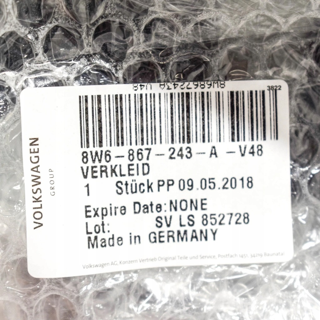 фото №8, Audi a5 s5 8w6 left сторона стійка upper trim 8w6867243a v48 oem