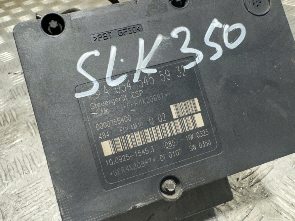 фото №3, Mercedes slk 350 v6 r171 a0345455932 насос abs