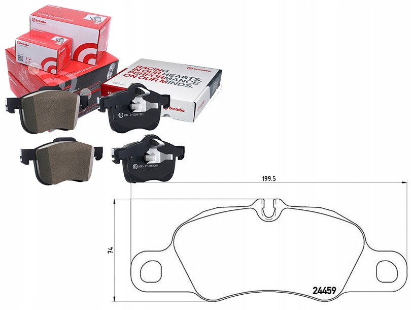 фото №1, Brembo p 65 018 набір гальмівних колодок гальмівних, гальма дискові