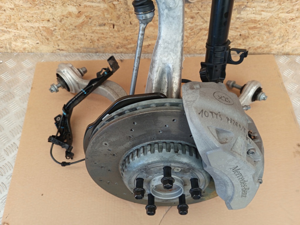 фото №10, Mercedes w206 поворотный кулак амортизатор левый перед r2060100 a2063200800