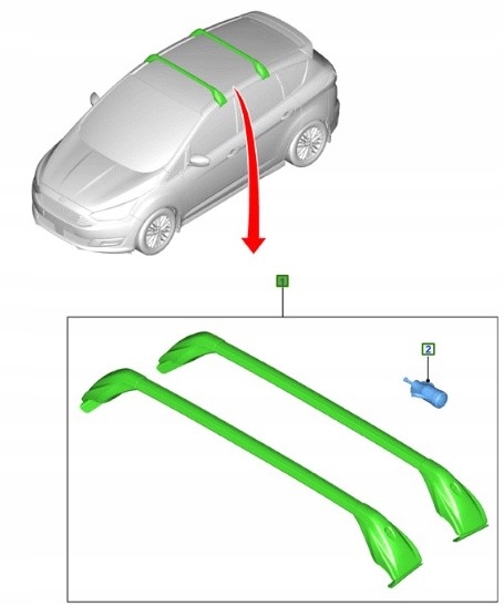 фото №7, Багажник балка дахові c-max ford оригінальний номер 1683818