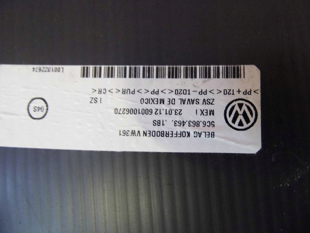 фото №11, Vw jetta пол багажника 5c6863463a