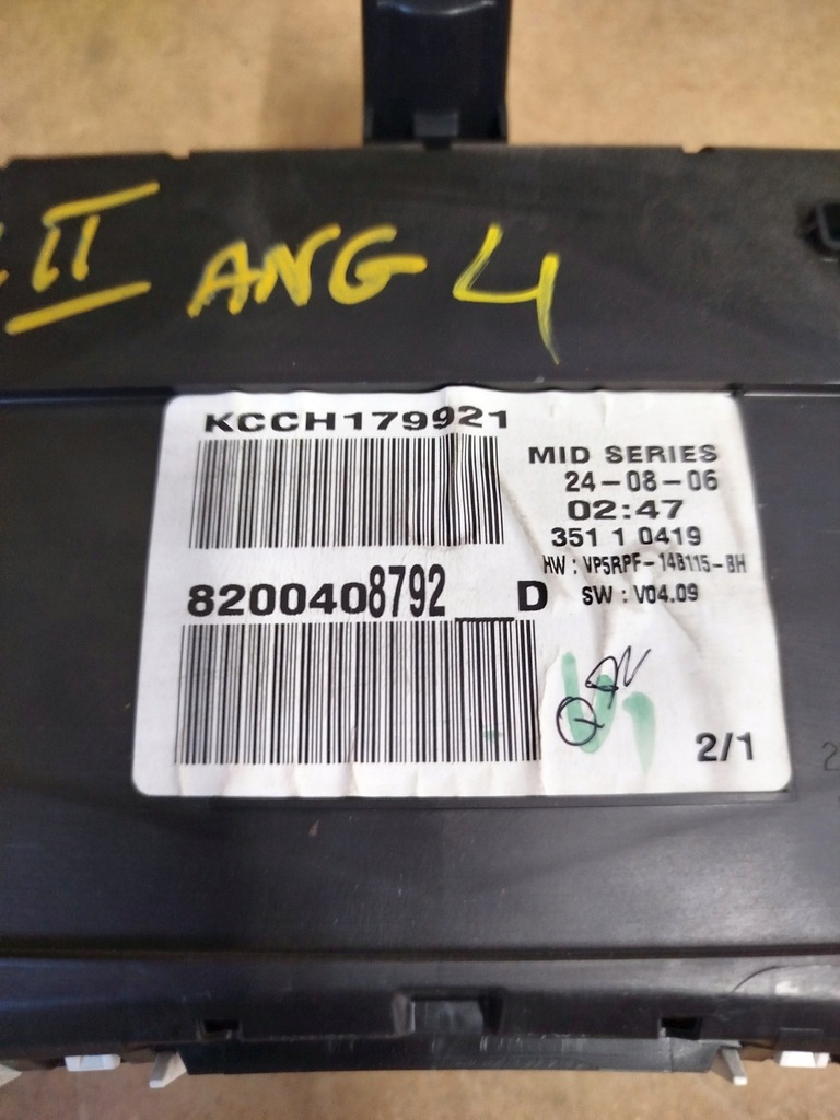 фото №4, Счетчик спидометр renault megane ii uk 8200408792