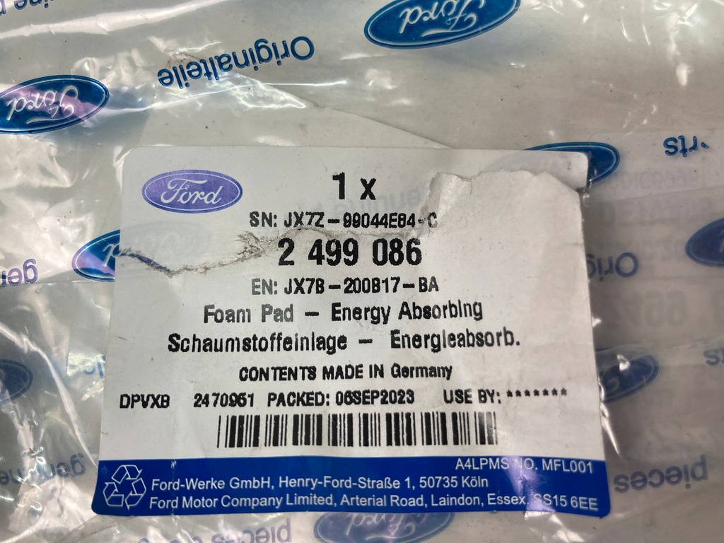 фото №4, Абсорбер пена дверь левых передних ford focus mk4