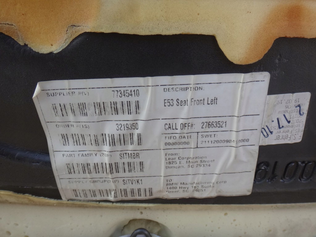 фото №9, Заднє сидіння сидіння задня шкіра czarna bmw x5 e53