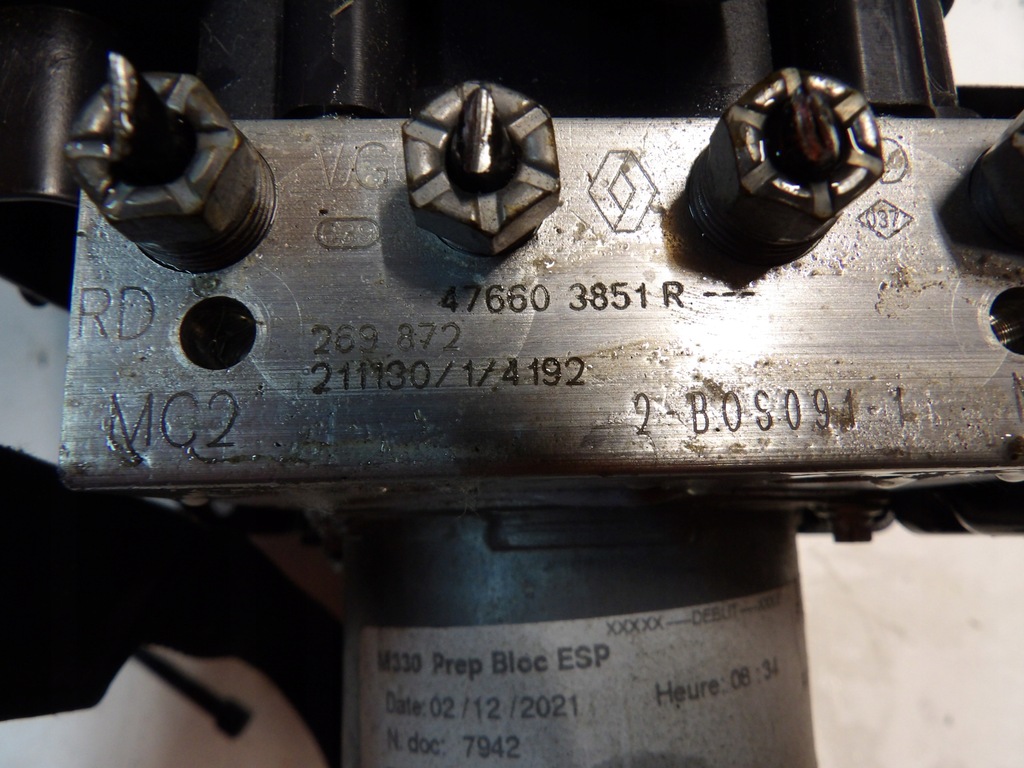 фото №2, Насос abs 476603851r renault master 4 iv