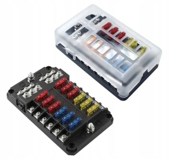 фото №11, Коробка запобіжників fb-12 напрямна негативна + напрямна zbiorcza+ automotive