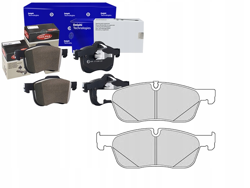 фото №1, Delphi lp3166 набір гальмівних колодок гальмівних, гальма дискові