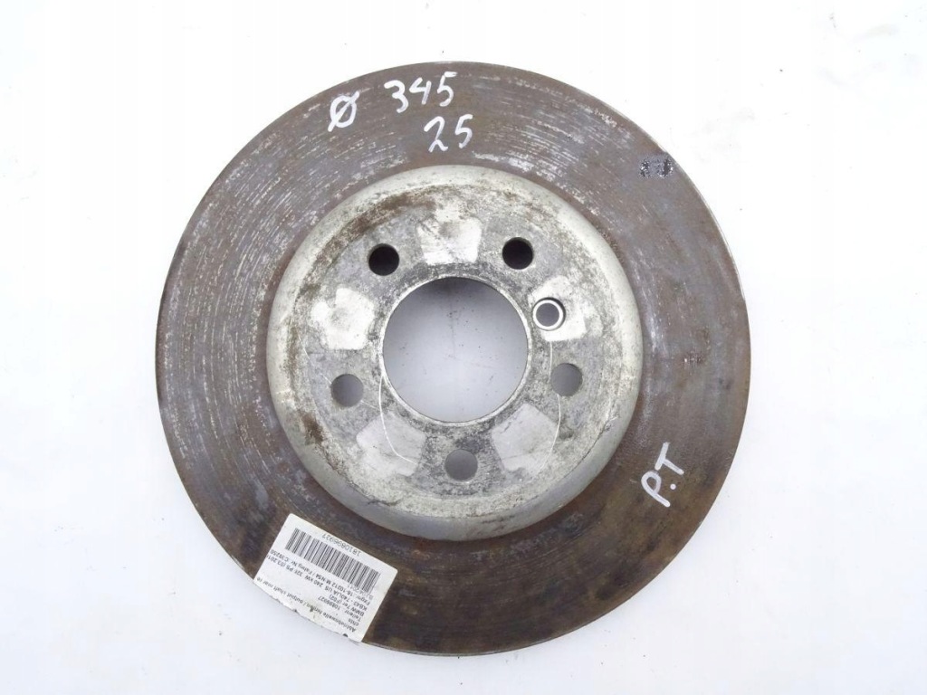 Купити Bmw 7 f01 f02 08-15 диск гальмівна задня 345mm оригінал