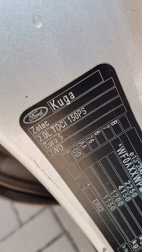 фото №6, Ford kuga mk2 цвет od крыло правый перед передний хороший w цвет