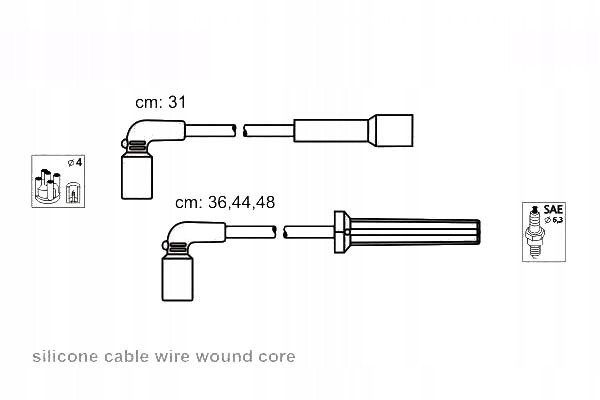 фото №2, Провода зажигания kpl. daewoo janmor