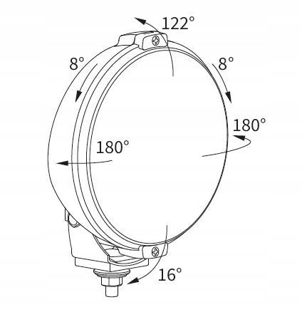 фото №16, Фара протитуманна фара дальнє світло 152mm niebieski + захист