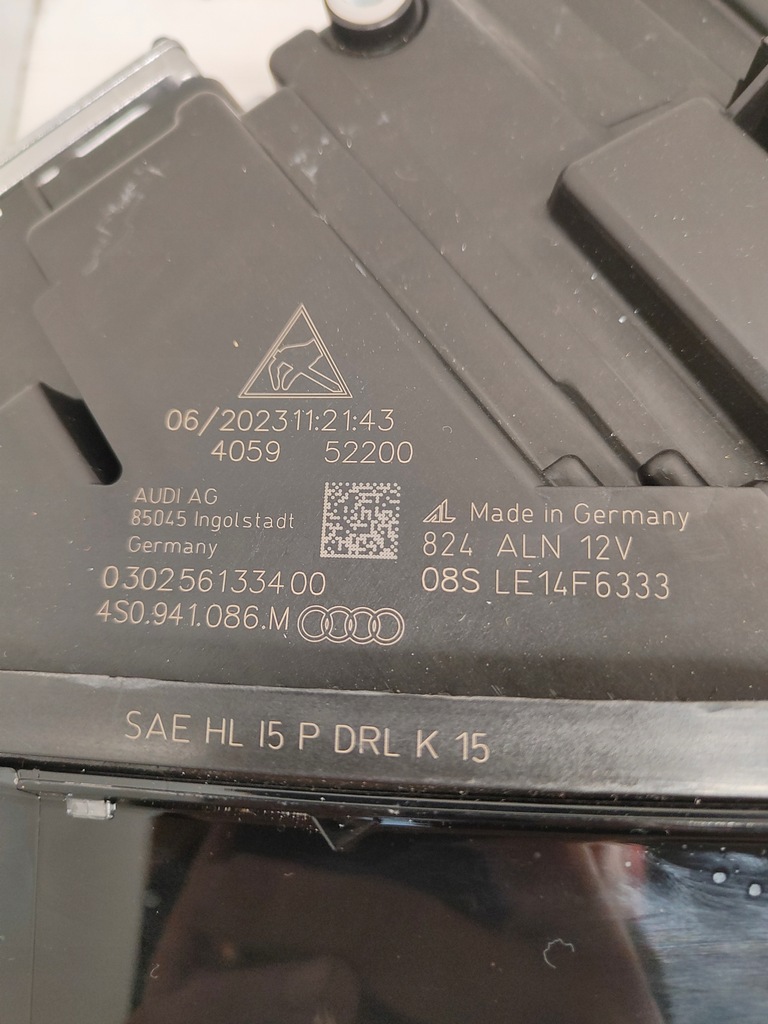 фото №6, Audi r8 4s комплект лампа перед laser 4s0941085m