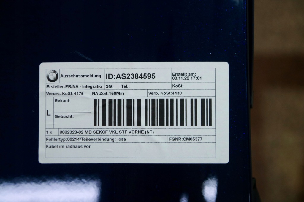 фото №13, Bmw 7 g70 i7 m-pakiet бампер перед usa цвет c3z