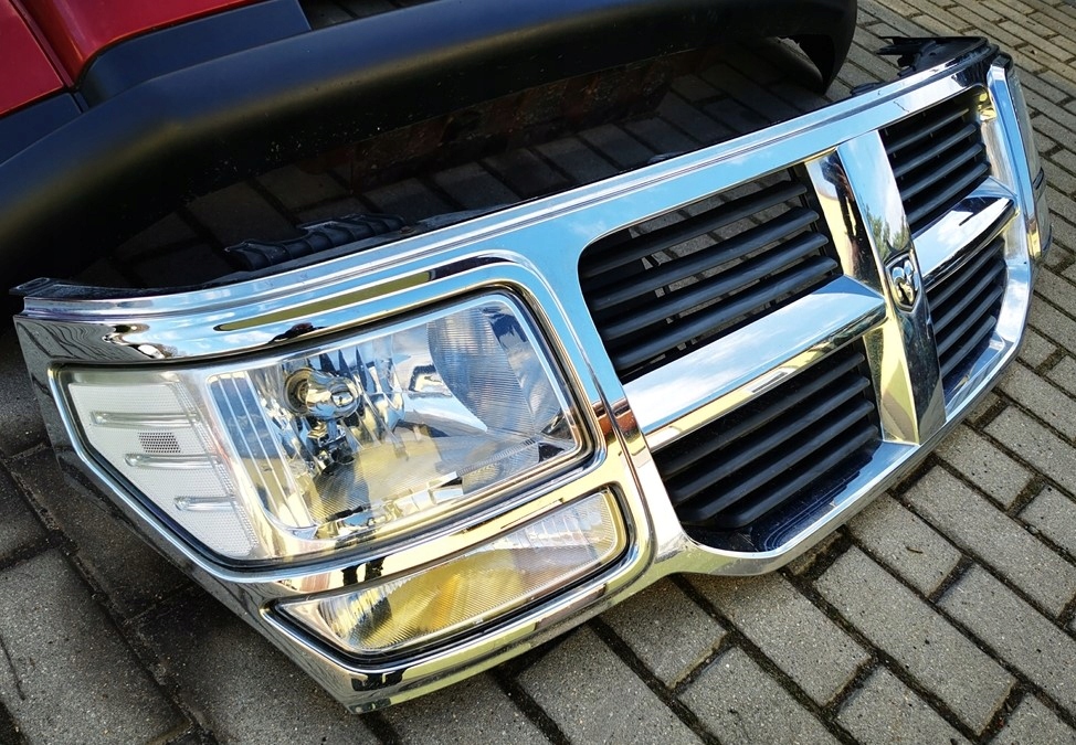 фото №4, Dodge nitro решётка радиатора решётка радиатора рамка хром демонтаж