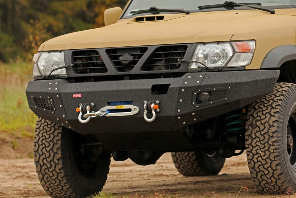 Купить Бампер передний стальной nissan patrol y61 1997-2004 more 4x4