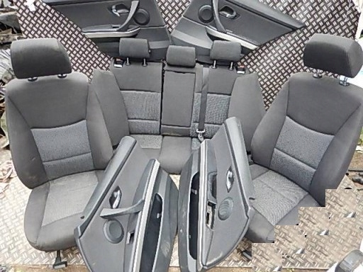 фото №1, Bmw 3 e91 комплект сидінь заднє сидіння оббивка двері