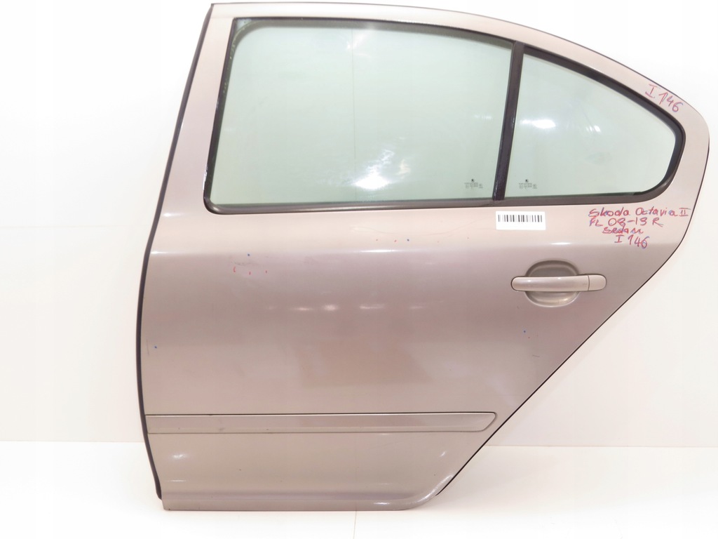фото №1, Дверь левый задняя skoda octavia ii fl 08-13r #