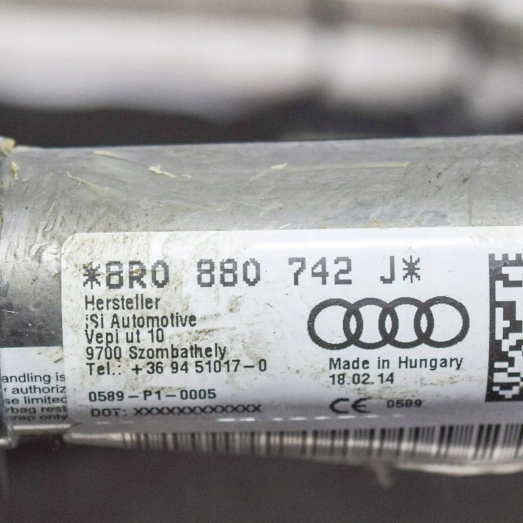 фото №6, Audi q5 sq5 2014 правая сторона шторка безопасности подушка безопасности