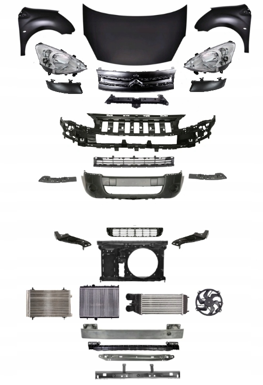 фото №1, Citroen berlingo ii 2 2008-2012 kompletny перед