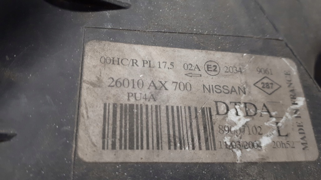 фото №13, 26010ax700 фара правий nissan micra k12