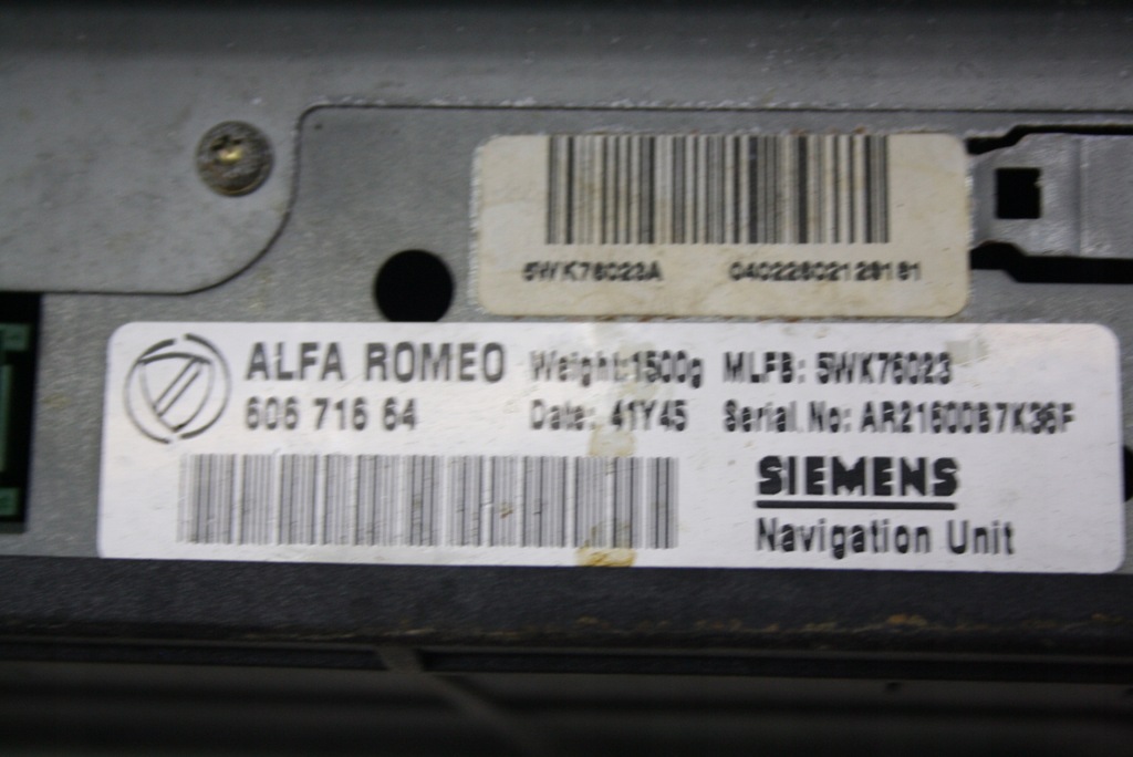 фото №9, Считыватель навигации navi alfa romeo 166 60671664