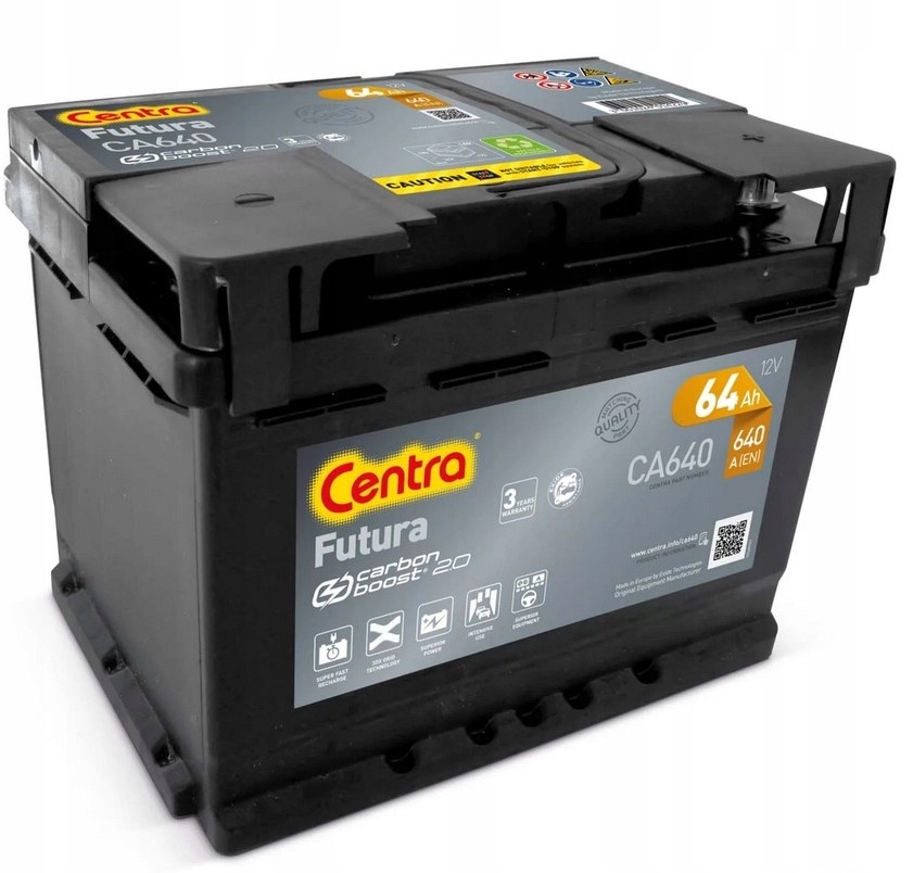 фото №1, Аккумулятор centra ca640 64ah 640a p+