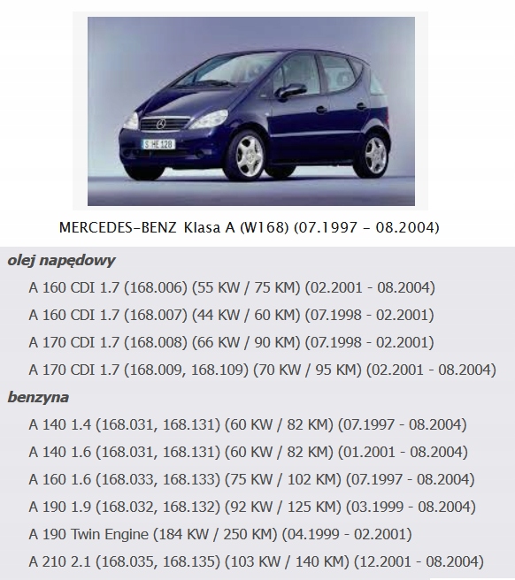 фото №12, Помпа centralego замка w168 a-klasa 1688000348