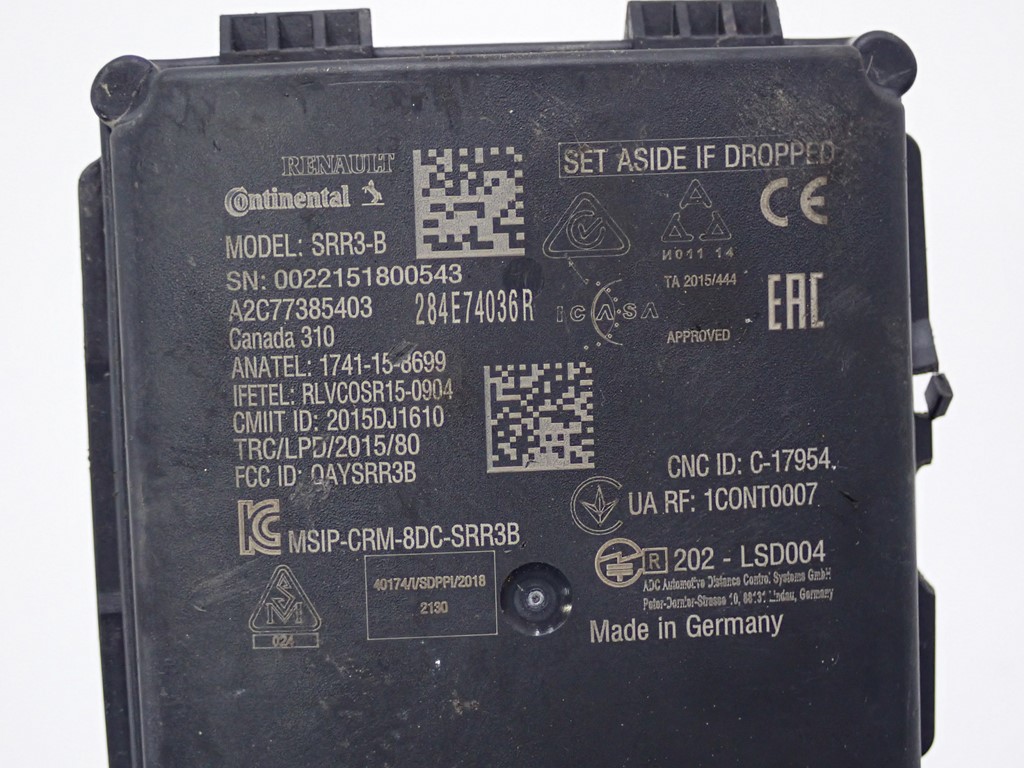 фото №6, Радар датчик модуль 284e74036r renault talisman 21r