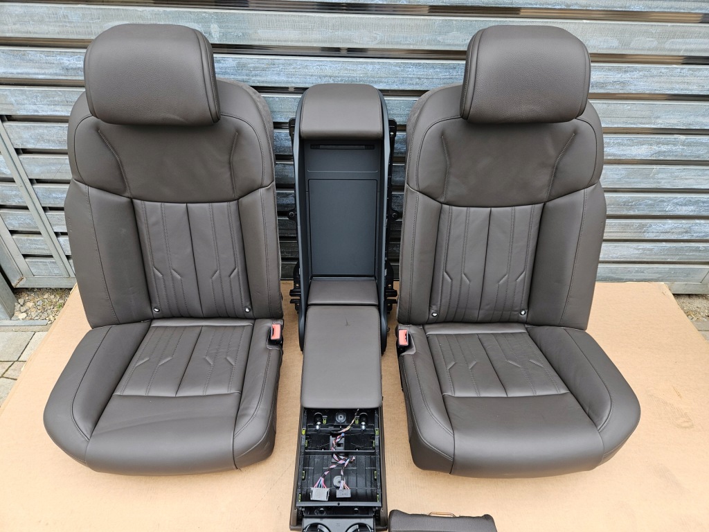 фото №9, Audi a8 d5 4n long сиденья заднее сиденье подлокотники обивка обшивки кожа коричневый