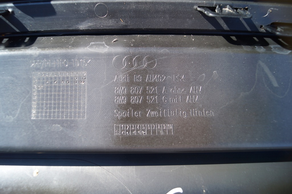 фото №11, Спойлер накладка дифузор audi a4 b9 rs4 14-19