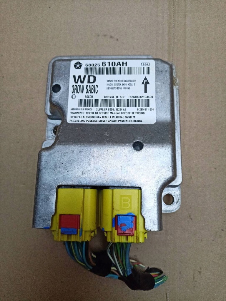 фото №1, Модуль подушка безпеки dodge durango 3 2012 68025610ah