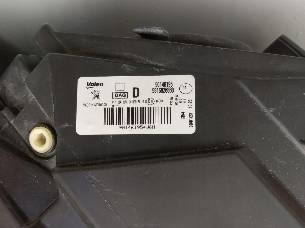 фото №6, Peugeot partner rifter 2019- лампа передняя правая правый перед 9816826880 ÷