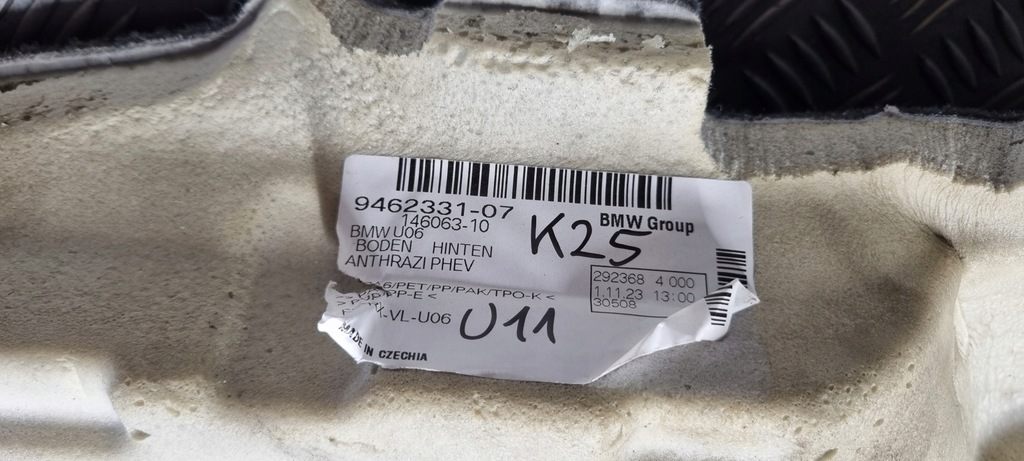 фото №16, Bmw оригинальный номер 9462331 x1 u11 обшивка коврик задняя задний