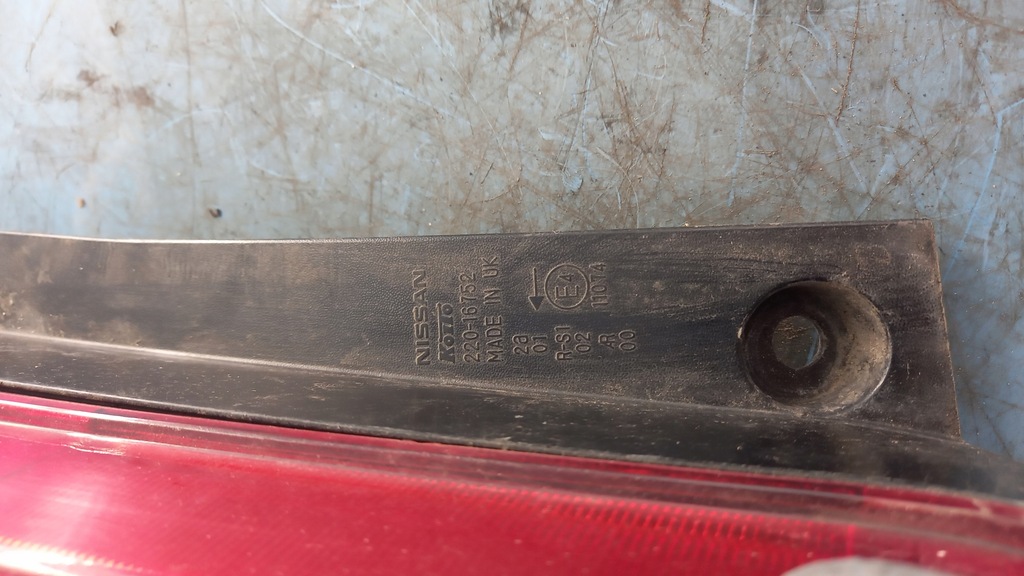 фото №6, Лампа ліва задня nissan note 1.4b 06r