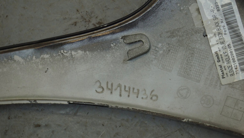 фото №13, Молдинг крыла правый перед bmw x3 e83 m-pakiet lift 3414436 407