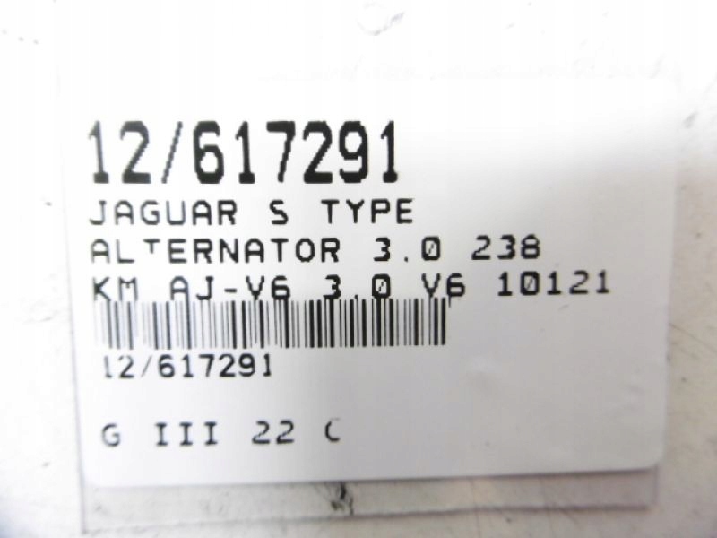 Купить Jaguar s type генератор 3,0 v6 101211-7892