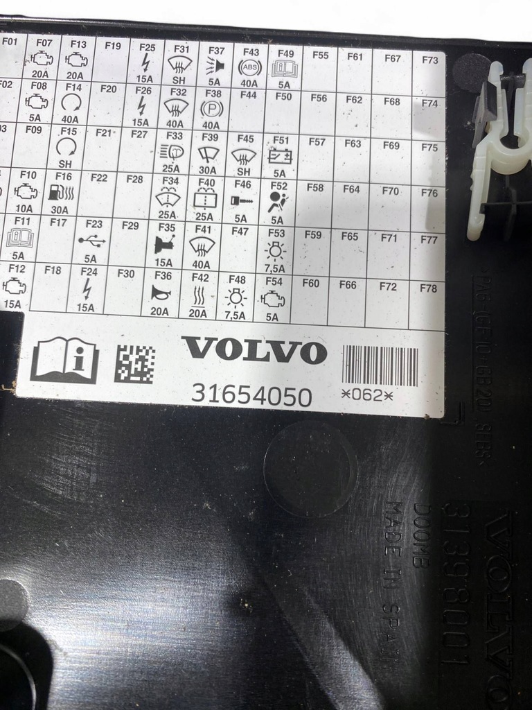 фото №13, Volvo xc90 2021 коробка предохранителей / комплект 31398000