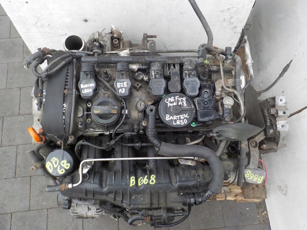 Audi a3 8p 08r 1.8 tfsi 160km двигун bzb комплектний Оригінал