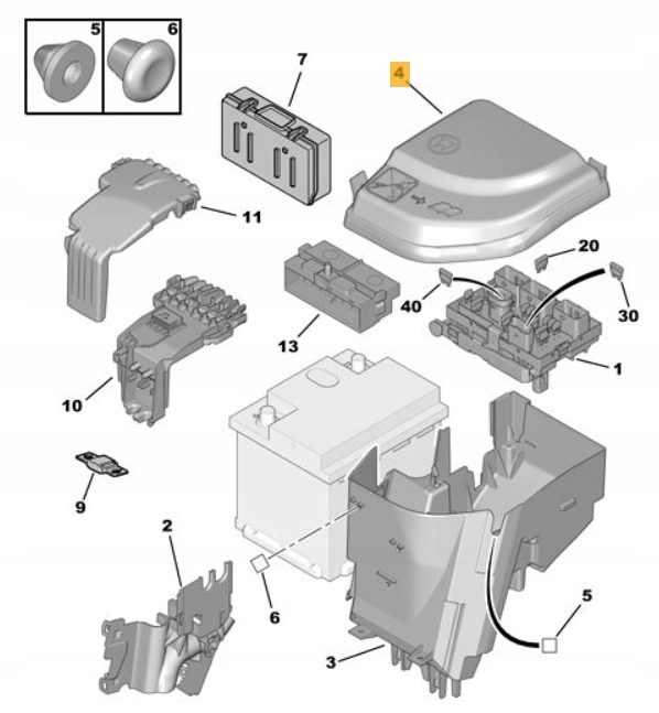 фото №13, Кришка захист запобіжників citroen c4 ds4 ds5