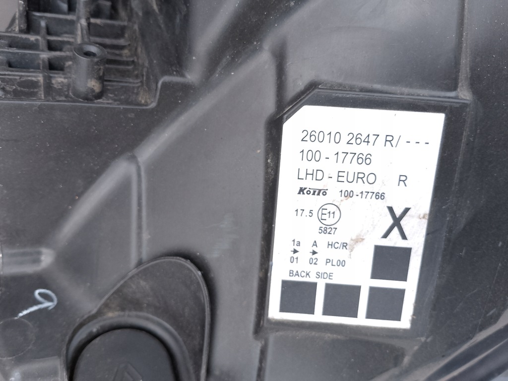 фото №6, Фара лампа правий перед renault kangoo ii lift 260102647