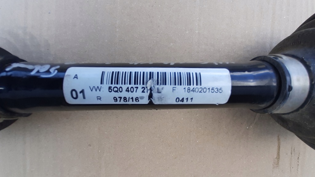 фото №5, Приводной вал левая 5q0407271l vw golf vii 2,0tdi 2019r